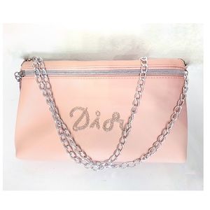 Dior makeup make up cosmetic crossbody purse pouch chain bag new